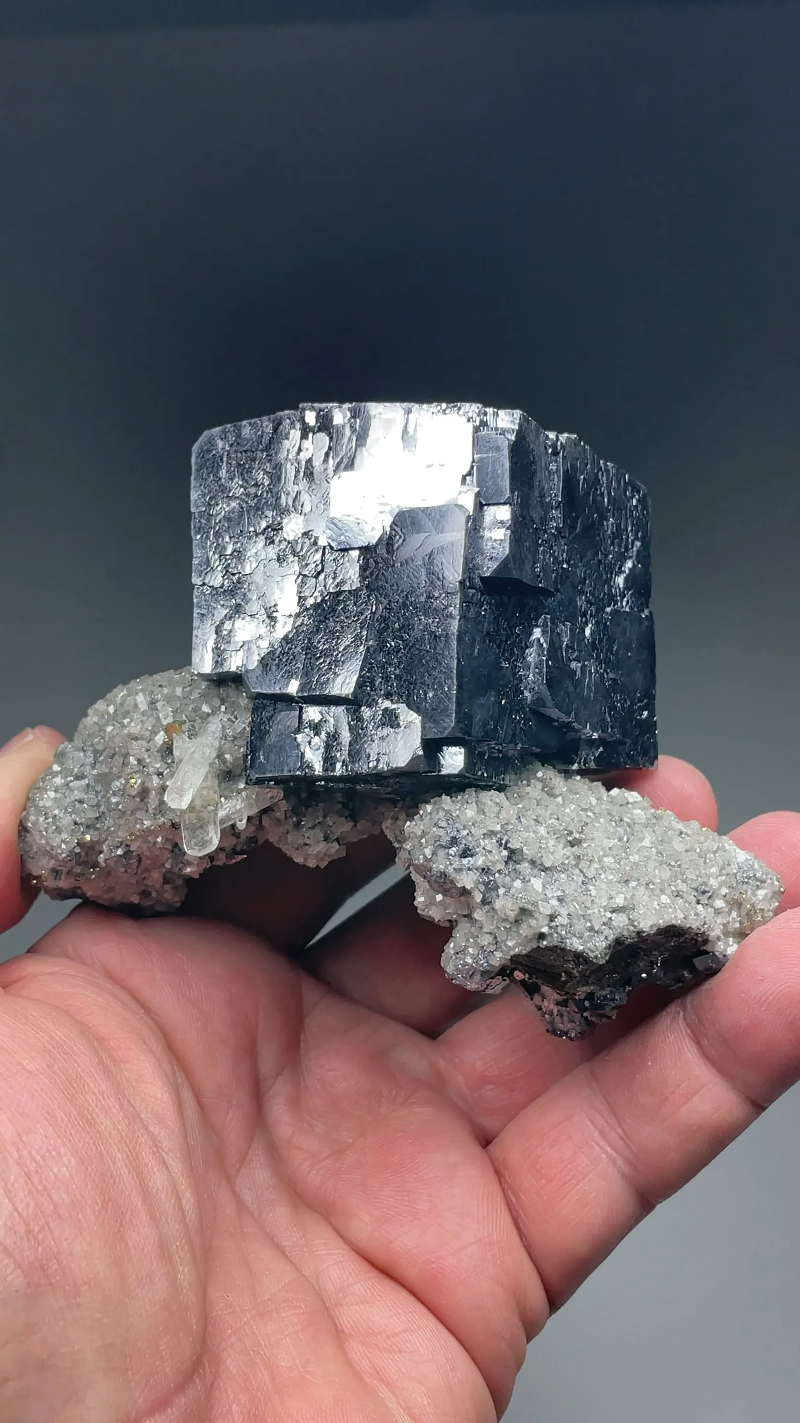 Galena with Dolomite, Calcite, Chalcopyrite - image 2