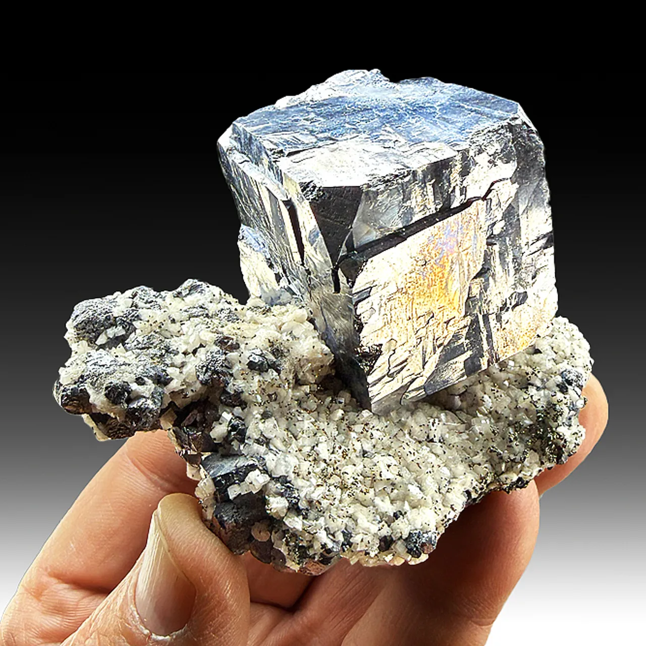 Galena with Dolomite, Chalcopyrite - image 1