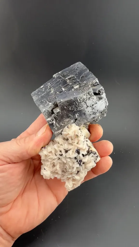 Galena with Dolomite, Chalcopyrite image
