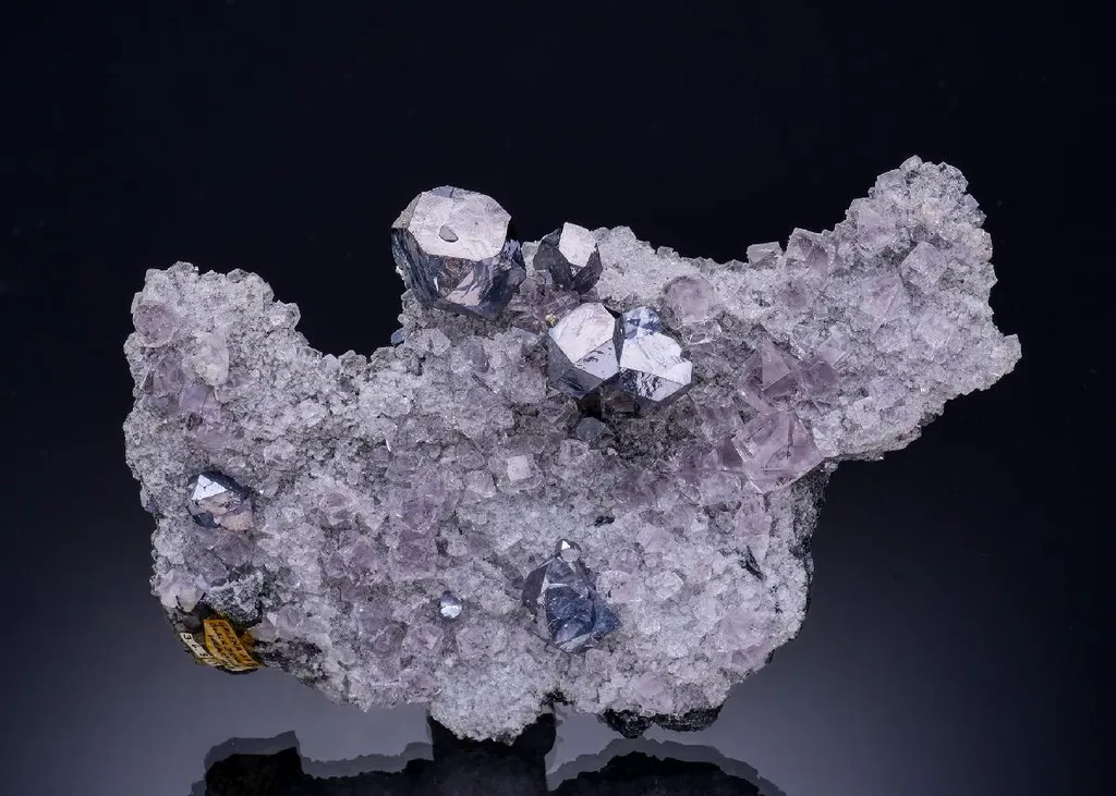 Galena with Fluorite image