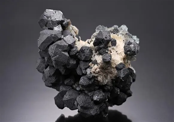 Galena with Fluorite image