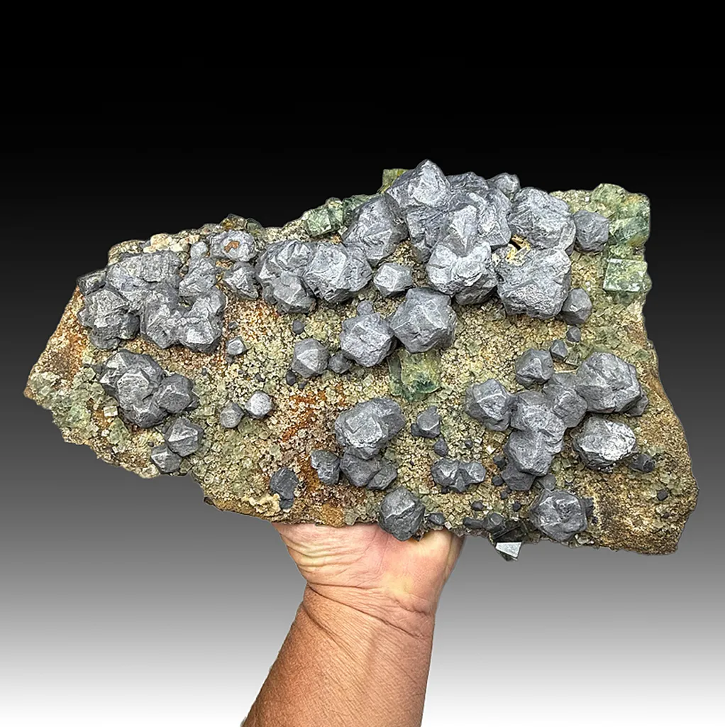 Galena with Fluorite image