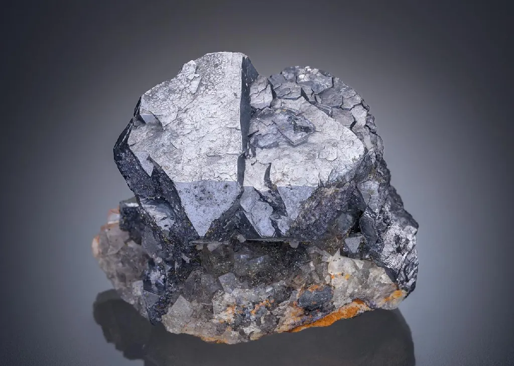 Galena with Fluorite and Baryte image