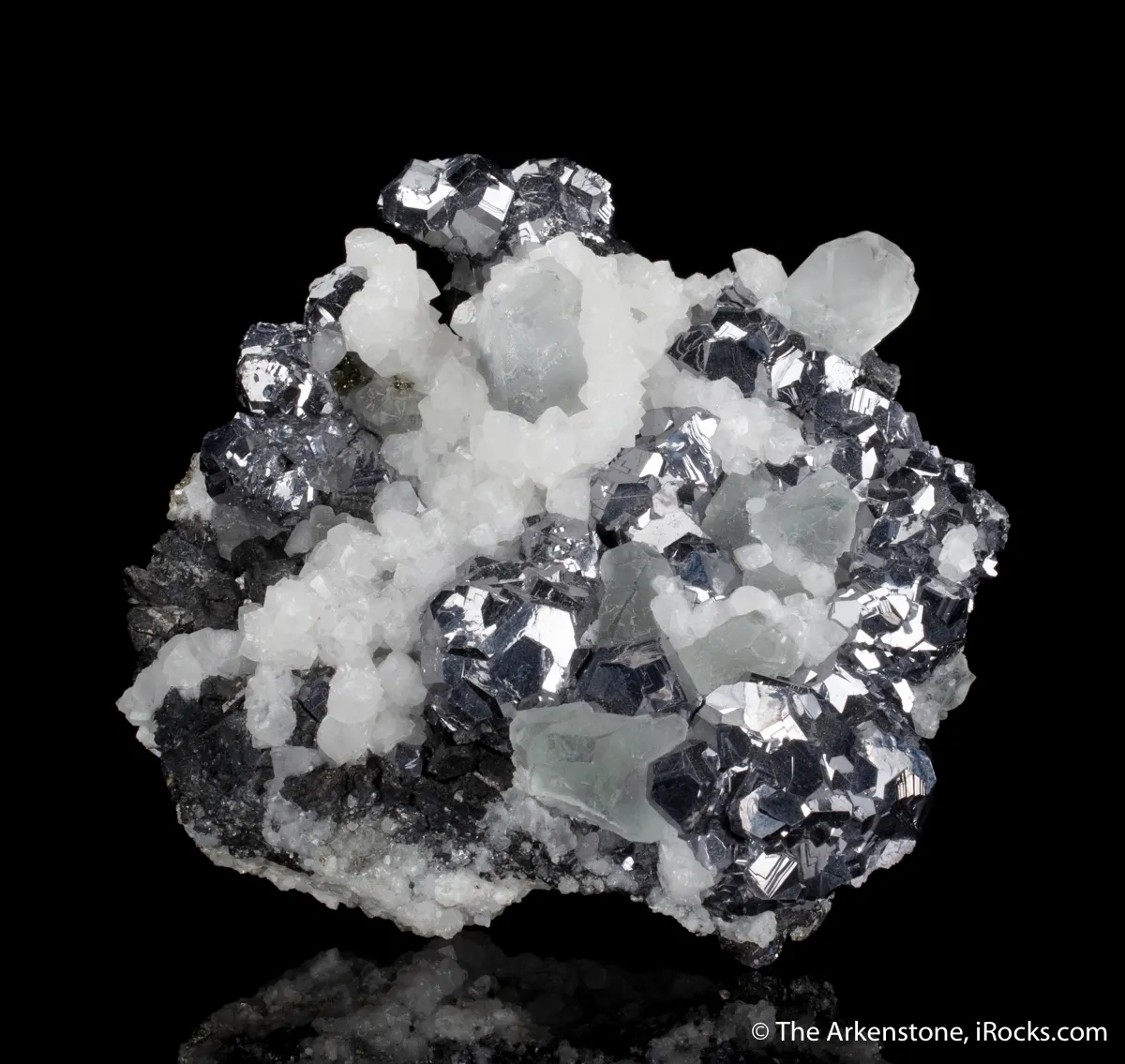 Galena with Fluorite and Calcite - image 2