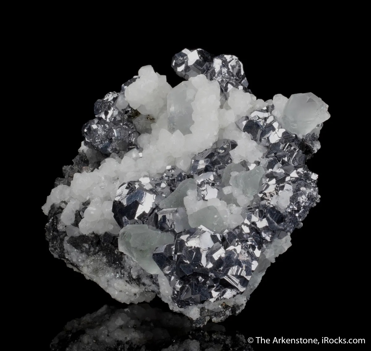 Galena with Fluorite and Calcite - image 3