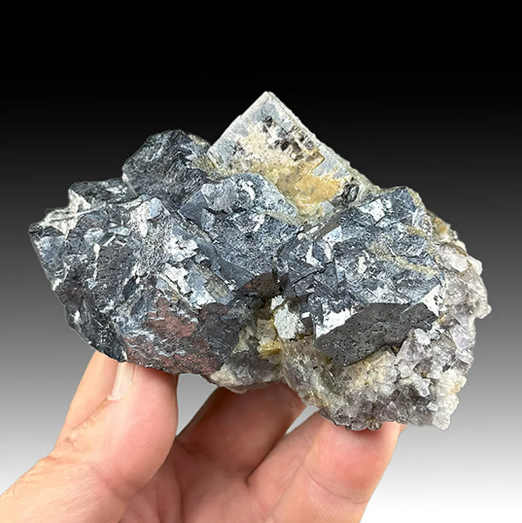 Galena with Fluorite image