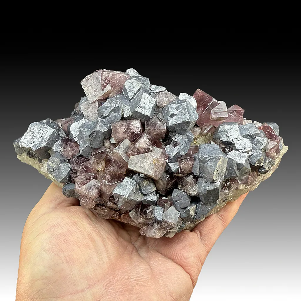 Galena with Fluorite image