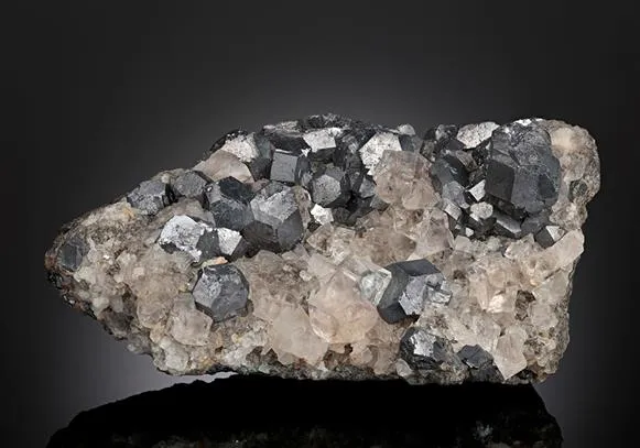 Galena with Fluorite image