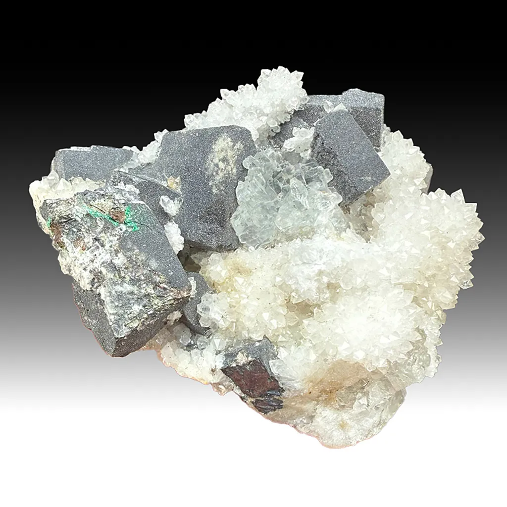 Galena with Fluorite, Quartz (3344) image