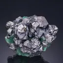 Galena with Geocronite and Sphalerite on Fluorite - image 1