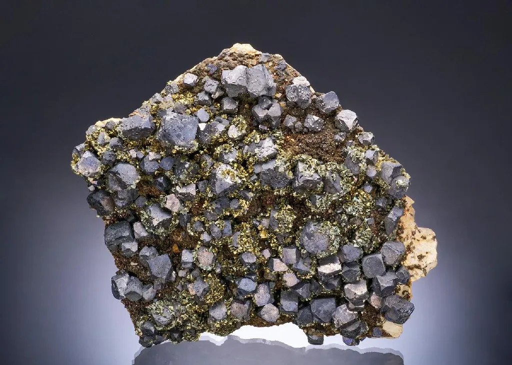Galena with Marcasite and Sphalerite image