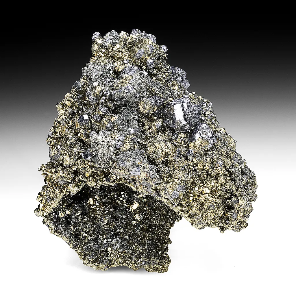 Galena with Pyrite, Calcite image