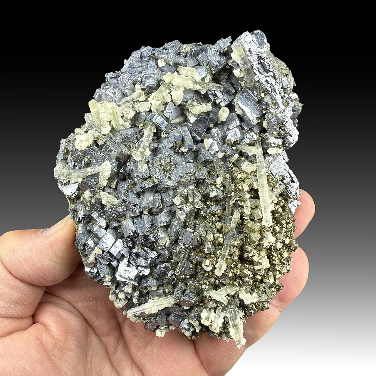 Galena with Pyrite, Quartz - image 1
