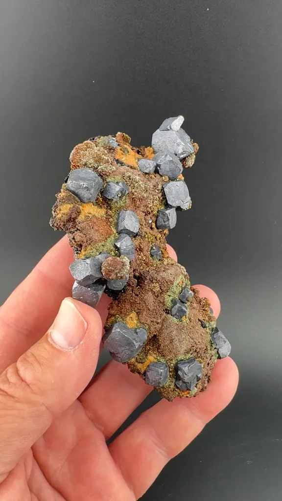 Galena with Pyrite, Siderite image