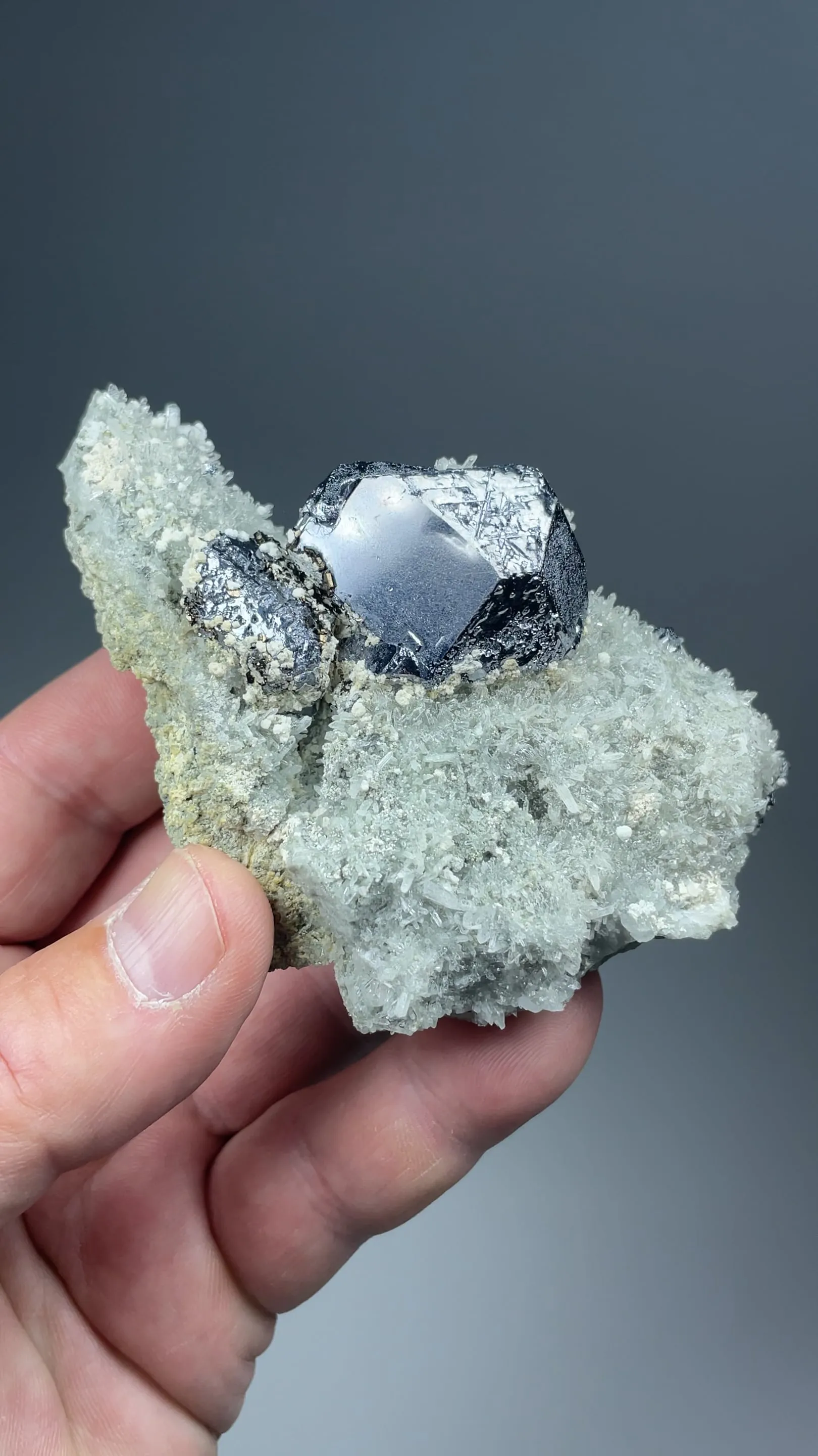 Galena with Quartz, Calcite - image 2