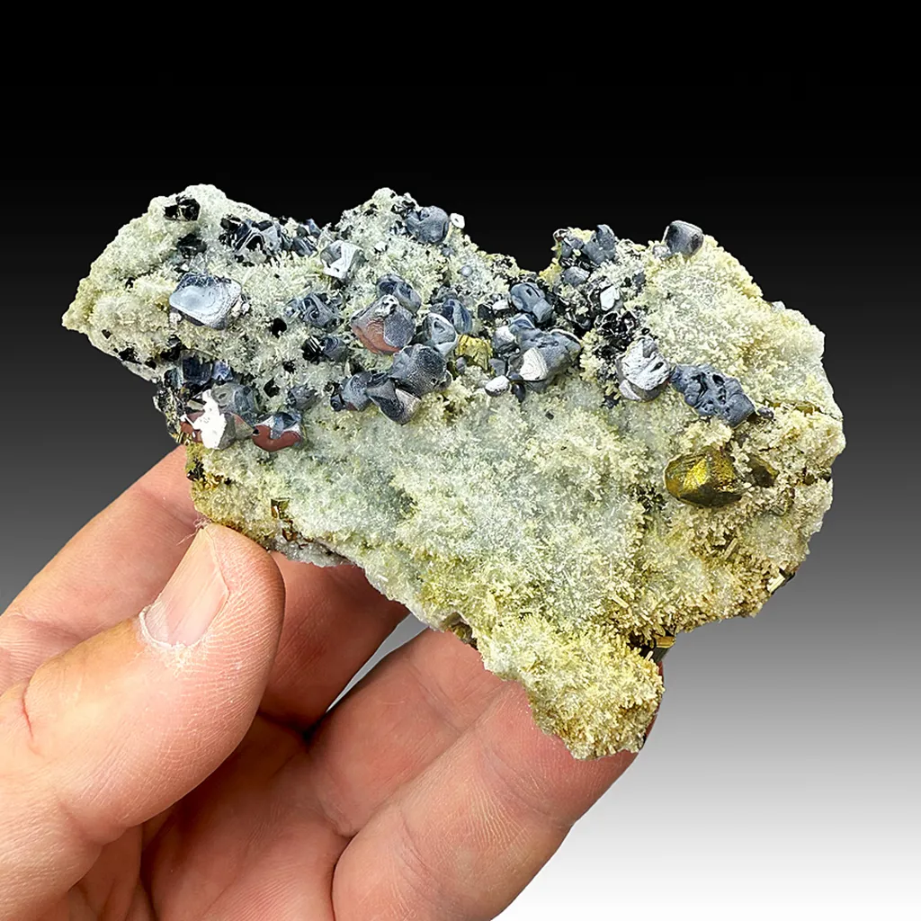 Galena with Quartz, Chalcopyrite, Sphalerite image