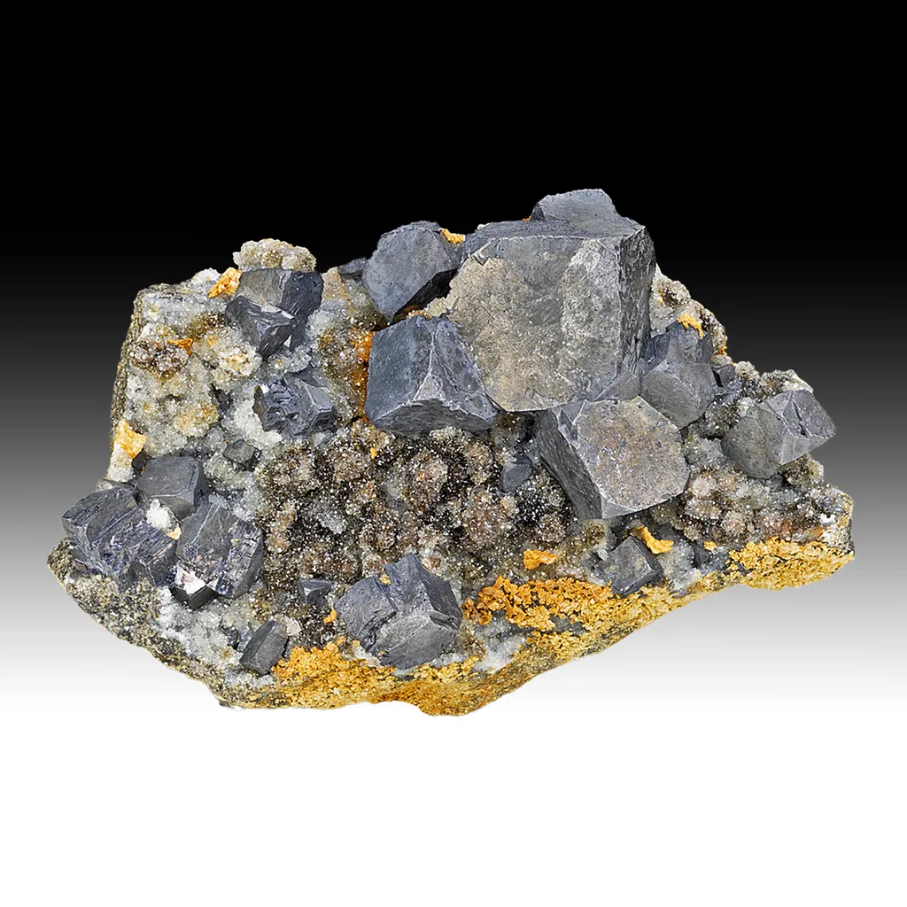 Galena with Quartz, Dolomite image