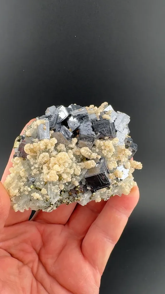 Galena with Quartz, Dolomite - image 1