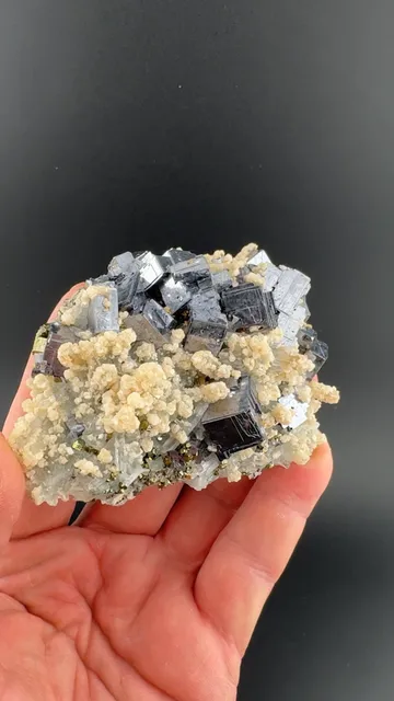 Galena with Quartz, Dolomite