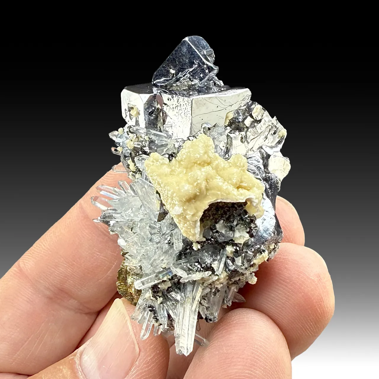 Galena with Quartz, Pyrite - image 1