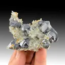 Galena with Quartz, Siderite - image 1