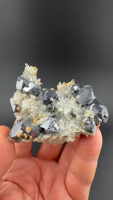 Galena with Quartz, Siderite