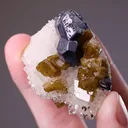 Galena with Siderite on Quartz - image 1