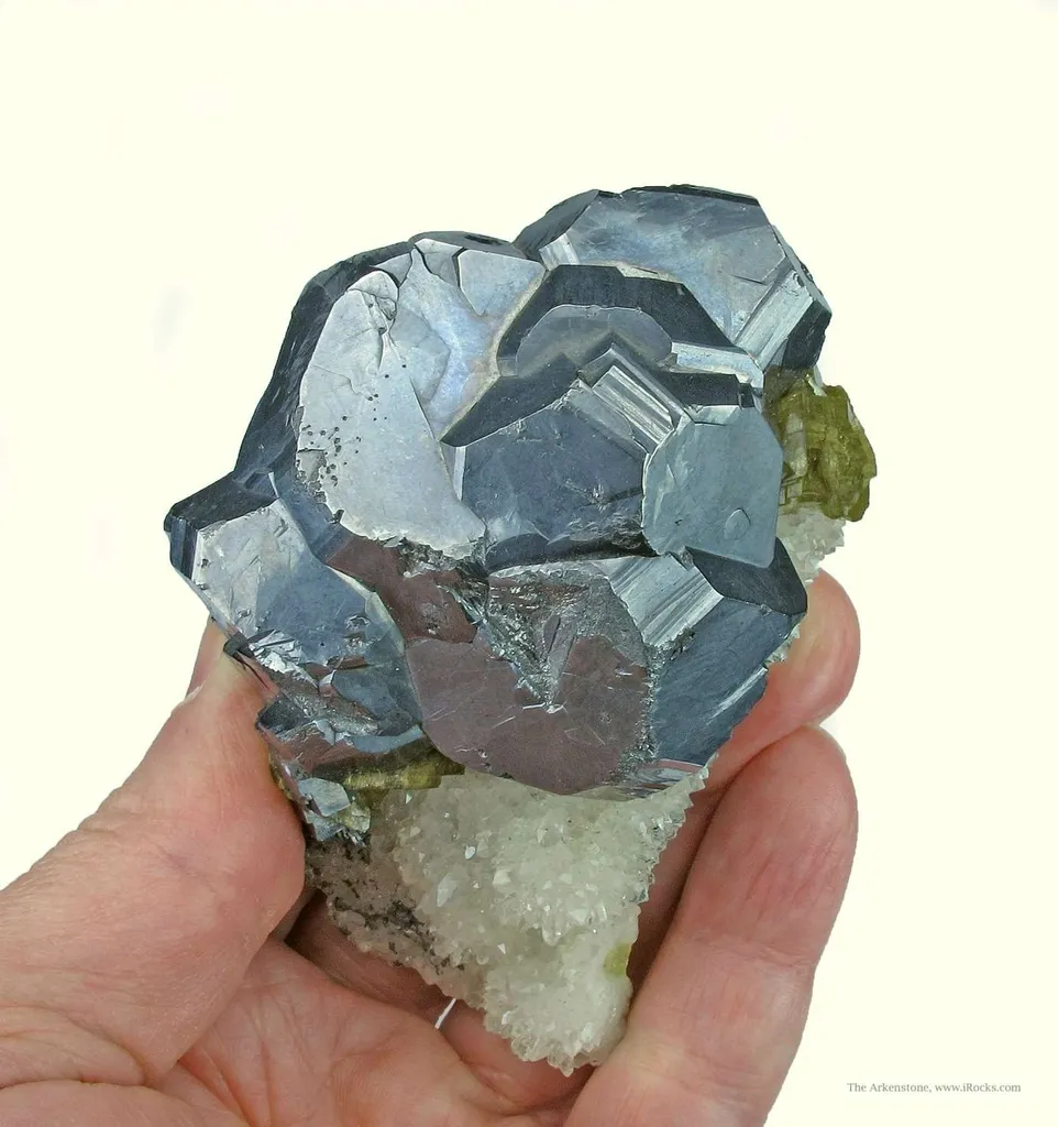 Galena With Siderite, on Quartz - image 5