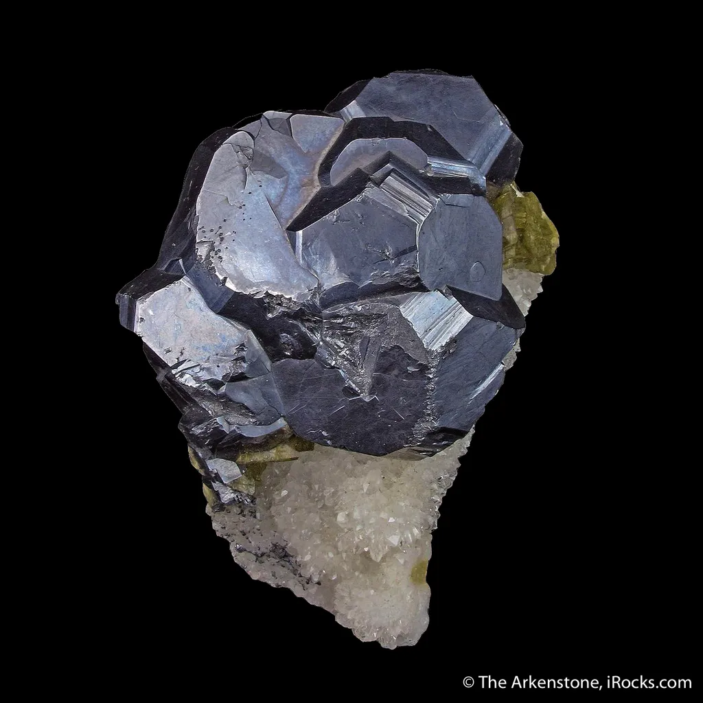 Galena With Siderite, on Quartz - image 3