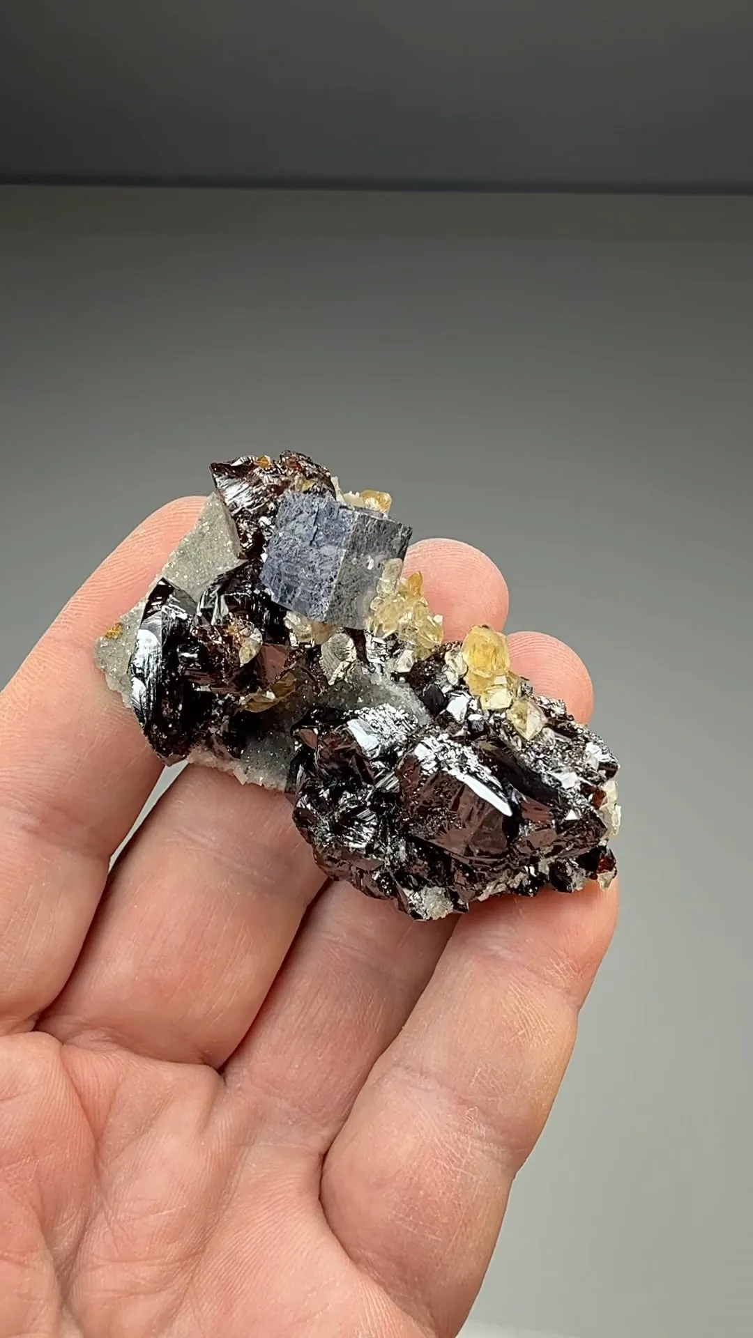 Galena with Sphalerite, Calcite - image 2