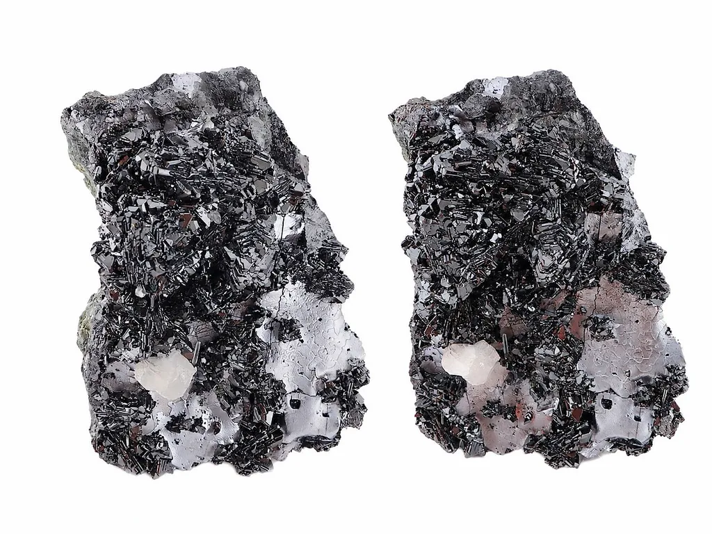 Galena with Sphalerite, Calcite and Quartz image