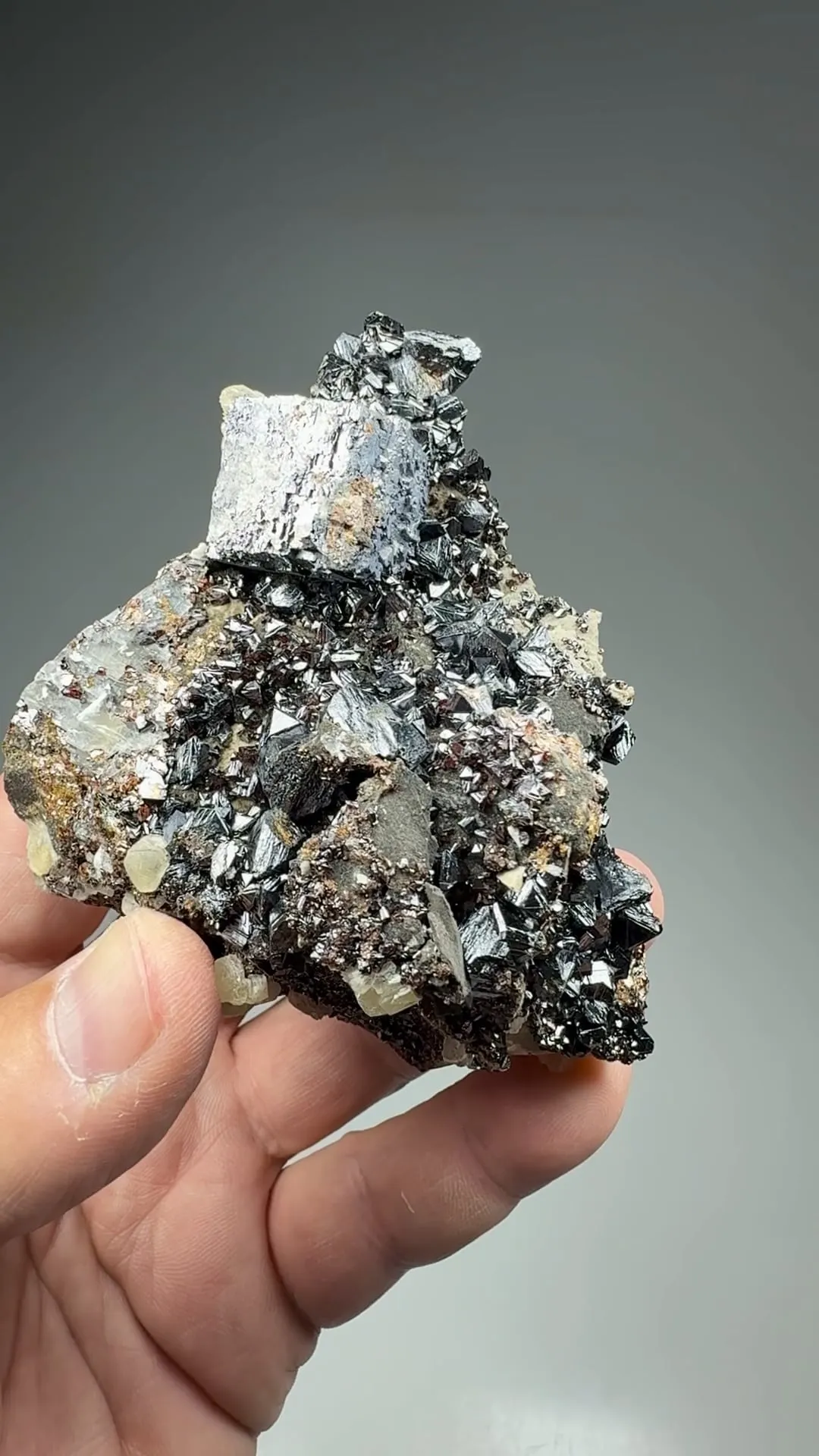 Galena with Sphalerite, Calcite - image 2