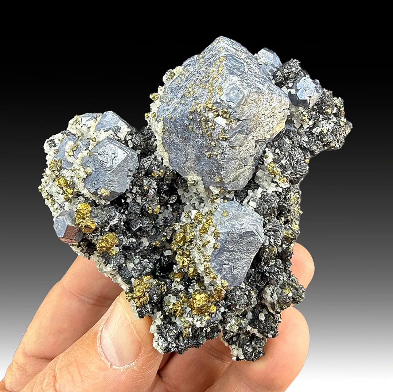 Galena with Sphalerite, Chalcopyrite - image 1