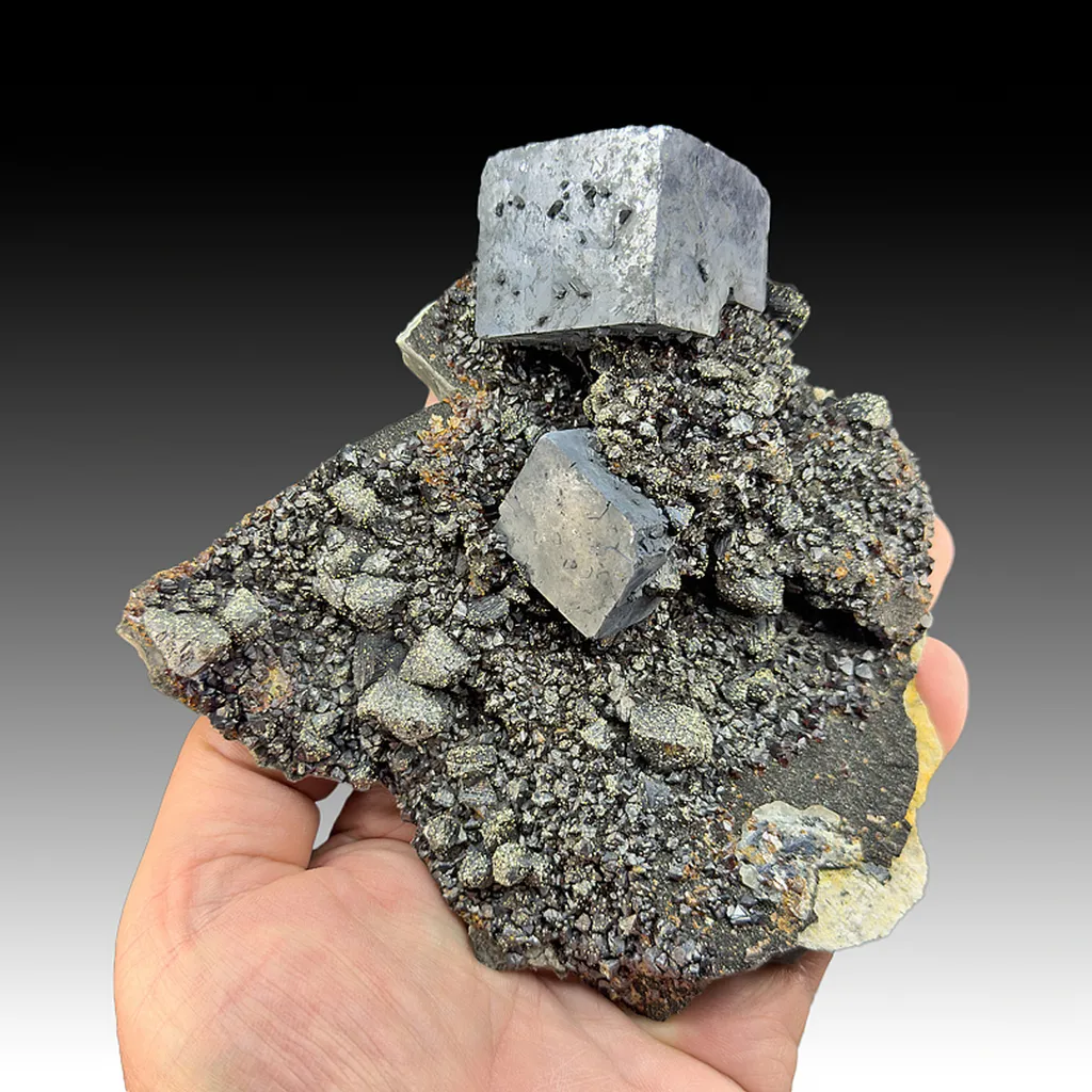 Galena with Sphalerite, Chalcopyrite, Quartz image