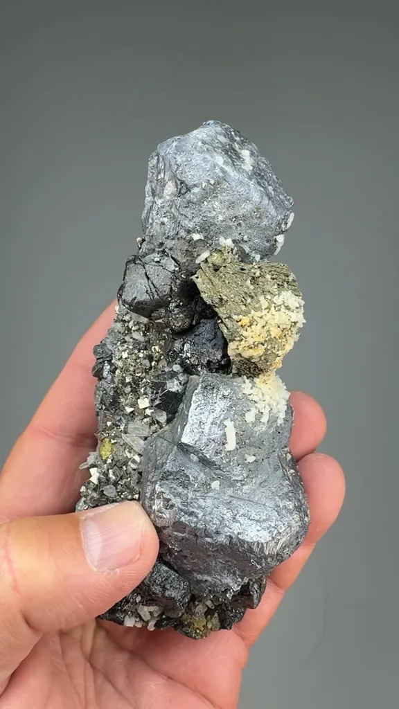 Galena with Sphalerite, Pyrite after Pyrrhotite, Arsenopyrite, Quartz - image 2