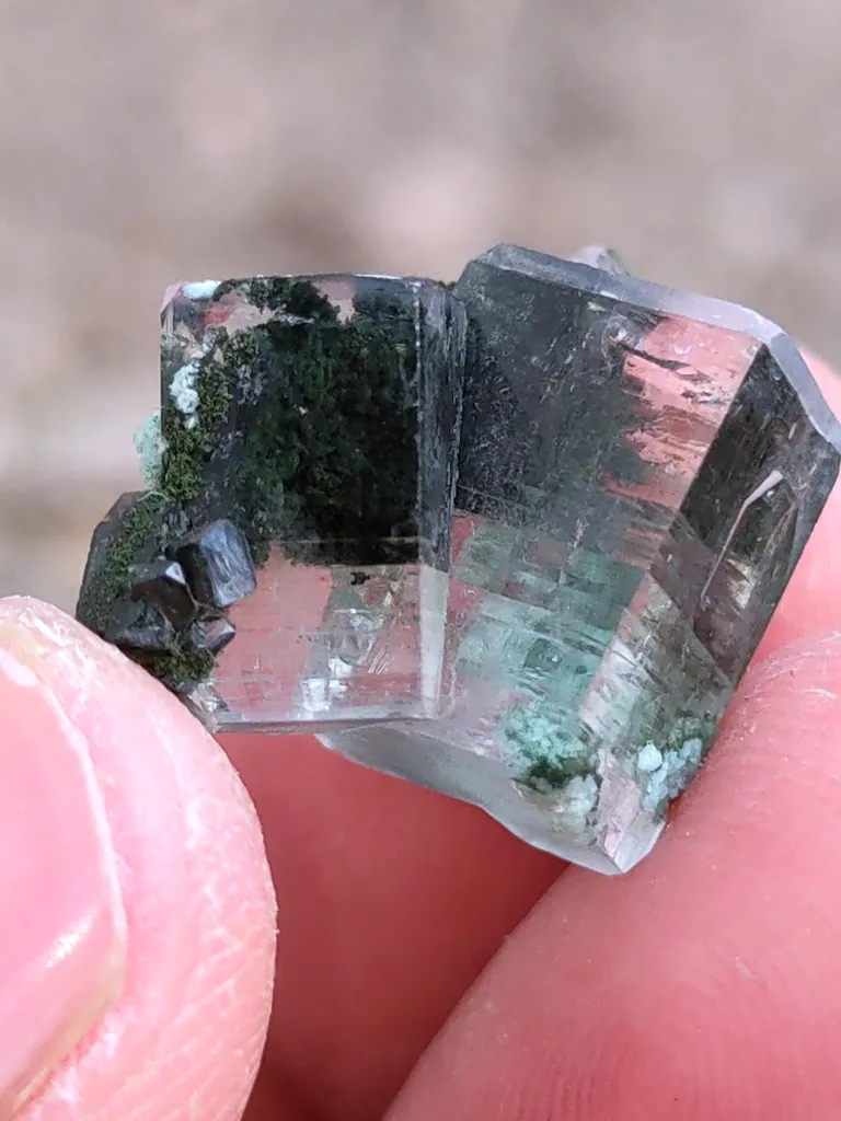 Garden Phantom Apophyllite with Heulandite Natural Specimen - image 6