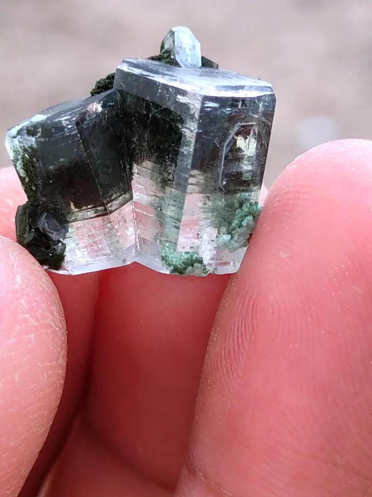 Garden Phantom Apophyllite with Heulandite Natural Specimen - image 10