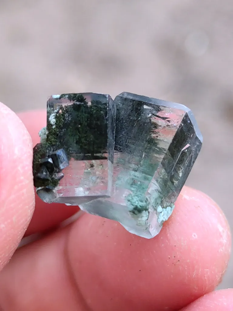 Garden Phantom Apophyllite with Heulandite Natural Specimen - image 8