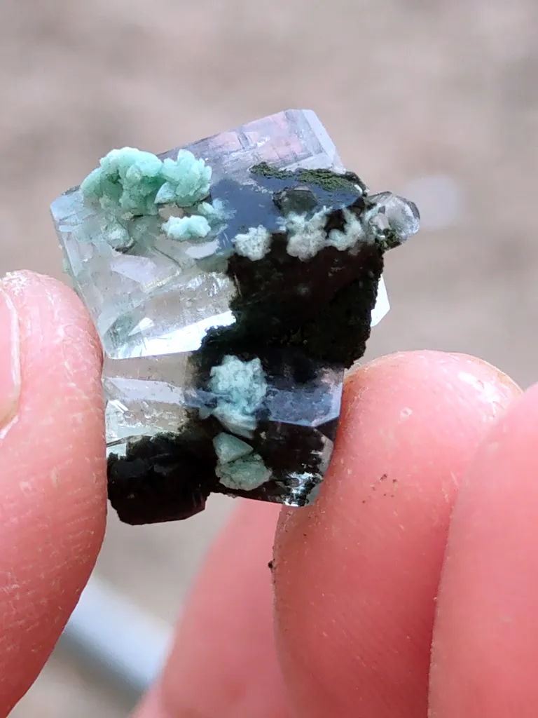 Garden Phantom Apophyllite with Heulandite Natural Specimen - image 7