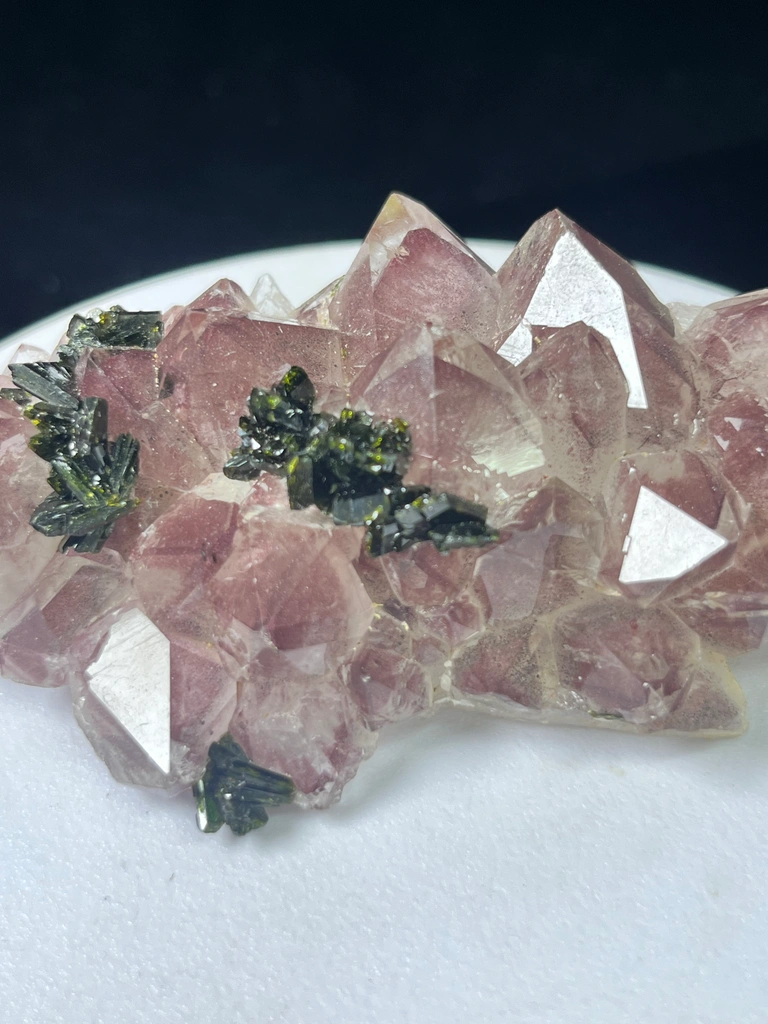 Garden Quartz Cluster with Red Phantom & Epidote, Sichuan, China - image 3