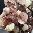 Garden Quartz (Hematite‑Stained Red Quartz) with Botryoidal Prehnite & Epidote, Hongxi Town, Meigu County, Liangshan, Sichuan Province, China - image 5