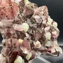 Garden Quartz (Hematite‑Stained Red Quartz) with Botryoidal Prehnite & Epidote, Hongxi Town, Meigu County, Liangshan, Sichuan Province, China - image 3
