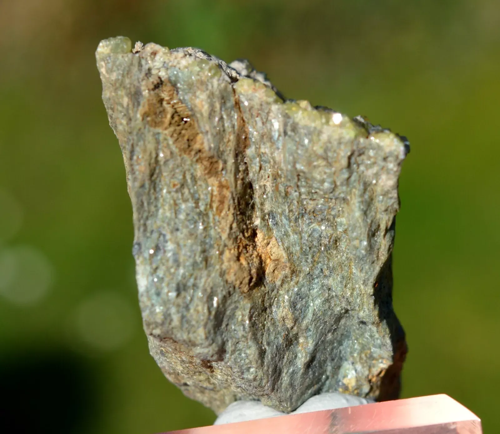 Garnet Andradite var. Demantoid 81 grams - Malenco Valley, Lombardy, Italy - image 5