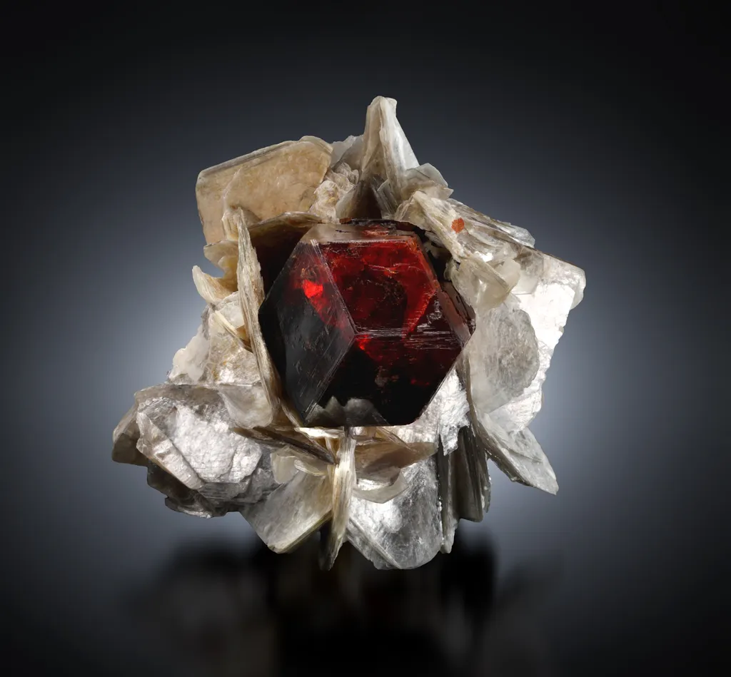 Garnet from Pakistan, Gilgit-Baltistan, Shigar District, Braldu Valley, Nyet image