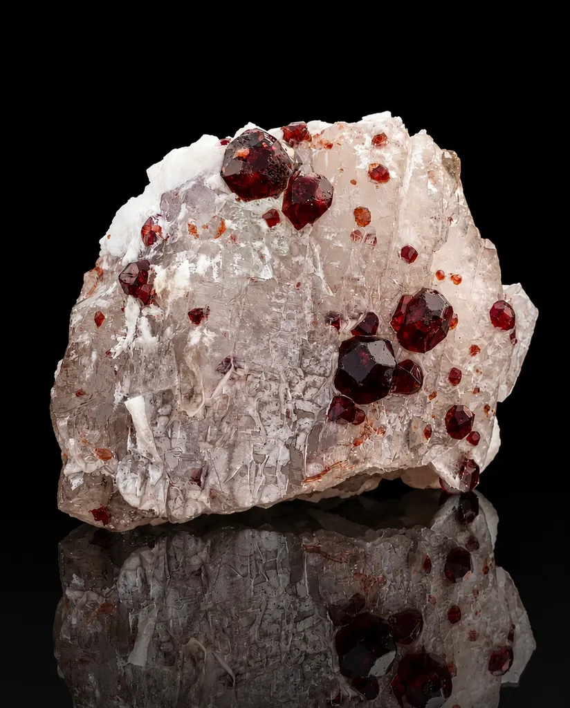 Garnet from Pakistan, Gilgit-Baltistan, Shigar District, Shigar Valley, Alchuri image