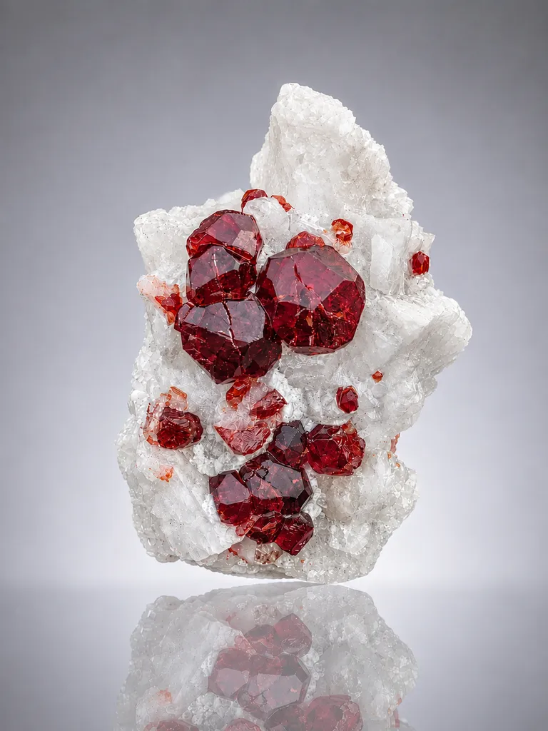 Garnet from Pakistan, Gilgit-Baltistan, Shigar District, Shigar Valley, Alchuri image