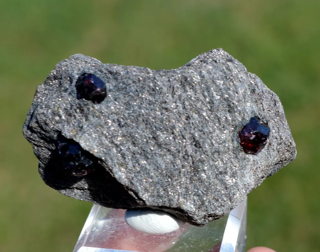 Garnet var. Almandine & Micashiste 95 grams - Bella Vista Mine, Mitkof Island, Alaska, USA image