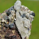 Garnet var. Andradite & Magnetite Scapolite 740 grams - Feilluns, Pyrénées-Orientales, France - image 3