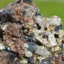 Garnet var. Andradite & Magnetite Scapolite 740 grams - Feilluns, Pyrénées-Orientales, France - image 4