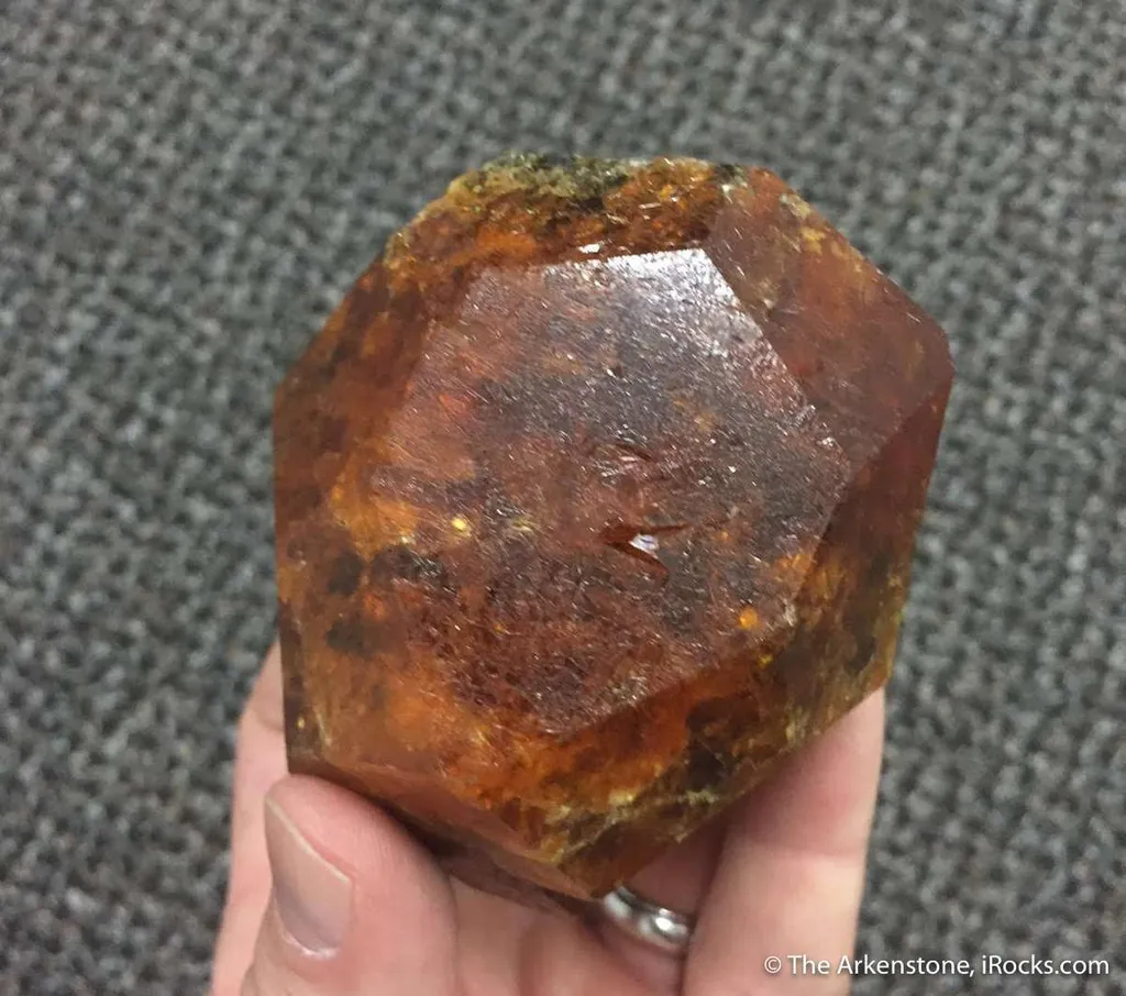 Garnet var. Spessartine (2 pound crystal!) - image 5